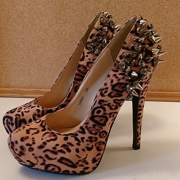 studded stiletto heels